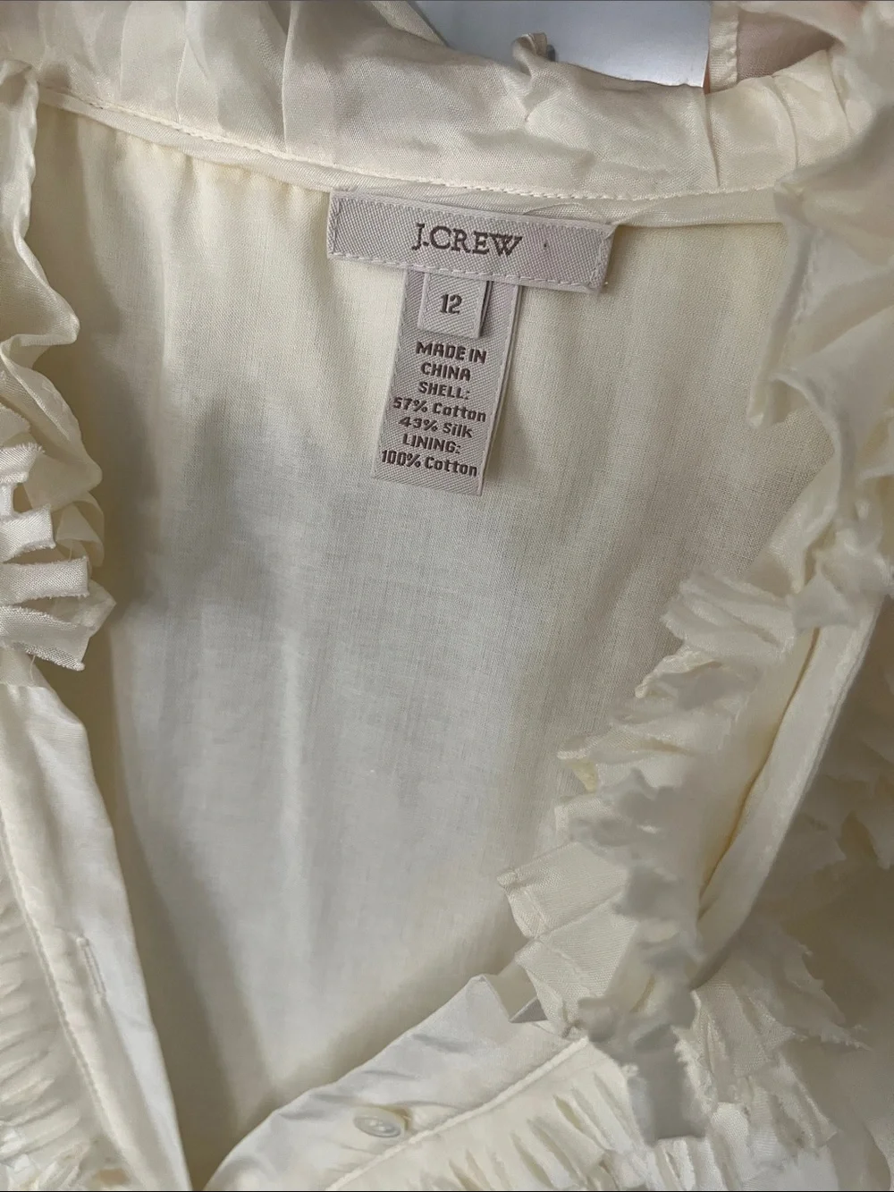 J. Crew crew silk